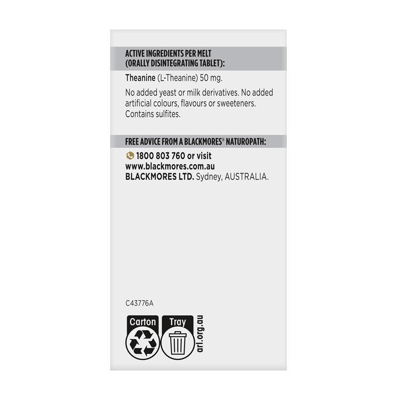 Blackmores Calm L-Theanine Rapi-Melt 90 Tablets