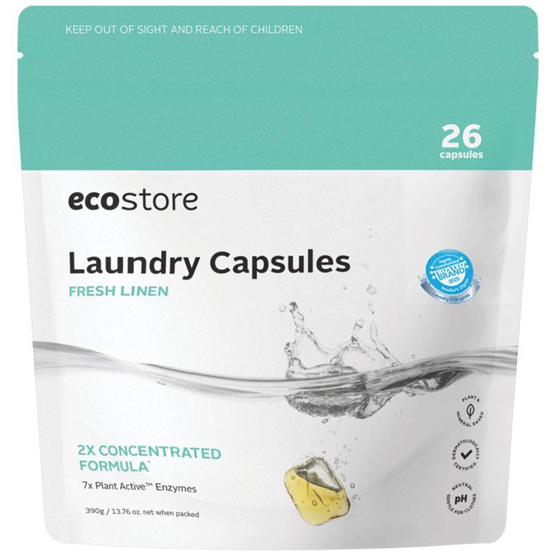 Ecostore Laundry Capsules Fresh Linen 26 Capsules