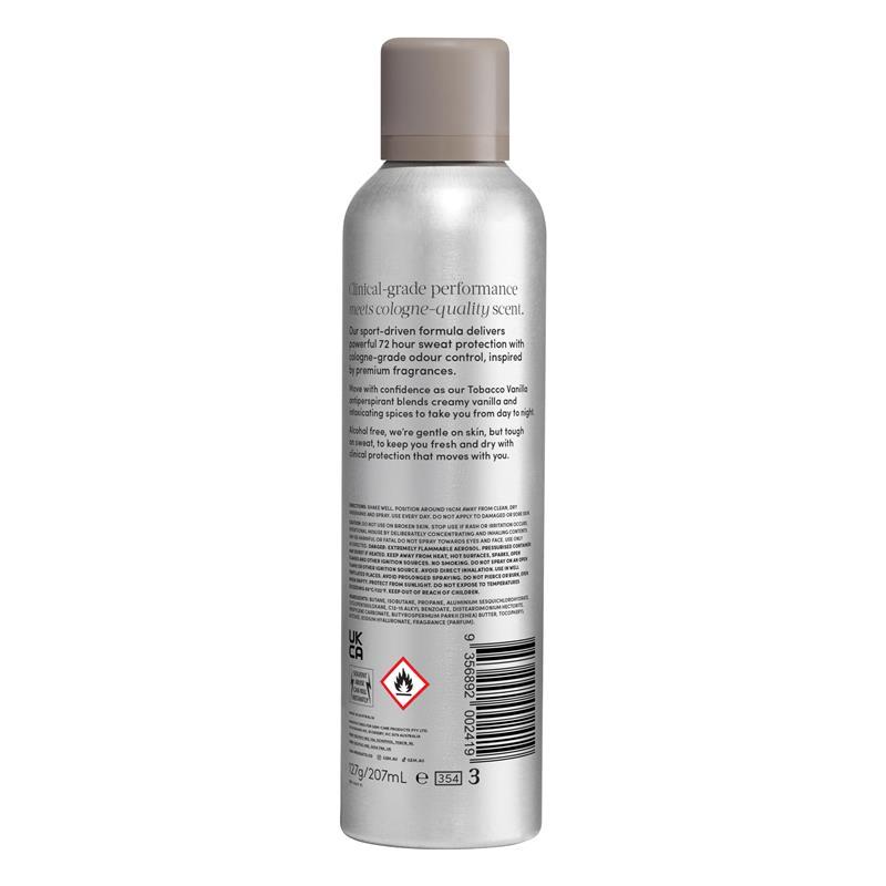 Gem Sport-Loving Clinical Antiperspirant Aerosol Tobacco Vanilla 207ml