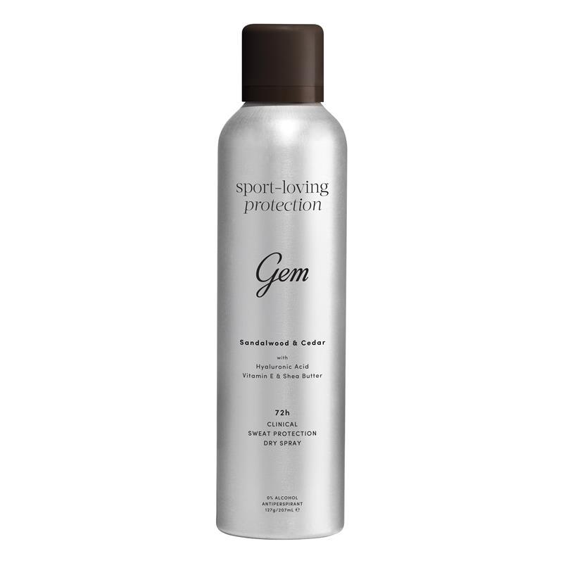 Gem Sport-Loving Clinical Antiperspirant Aerosol Sandalwood & Cedar 207ml