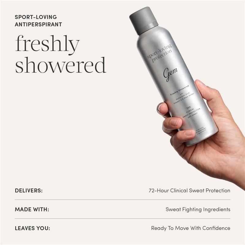 Gem Sport-Loving Clinical Antiperspirant Aerosol Freshly Showered 207ml