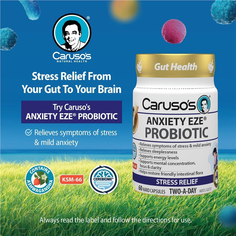 Carusos Probiotic Anxiety EZE 60 Capsules