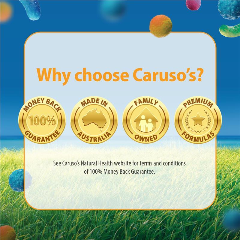 Carusos Probiotic Bloat Less 42 Capsules