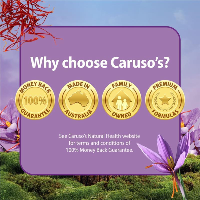 Carusos Saffron + L Theanine 30 Tablets