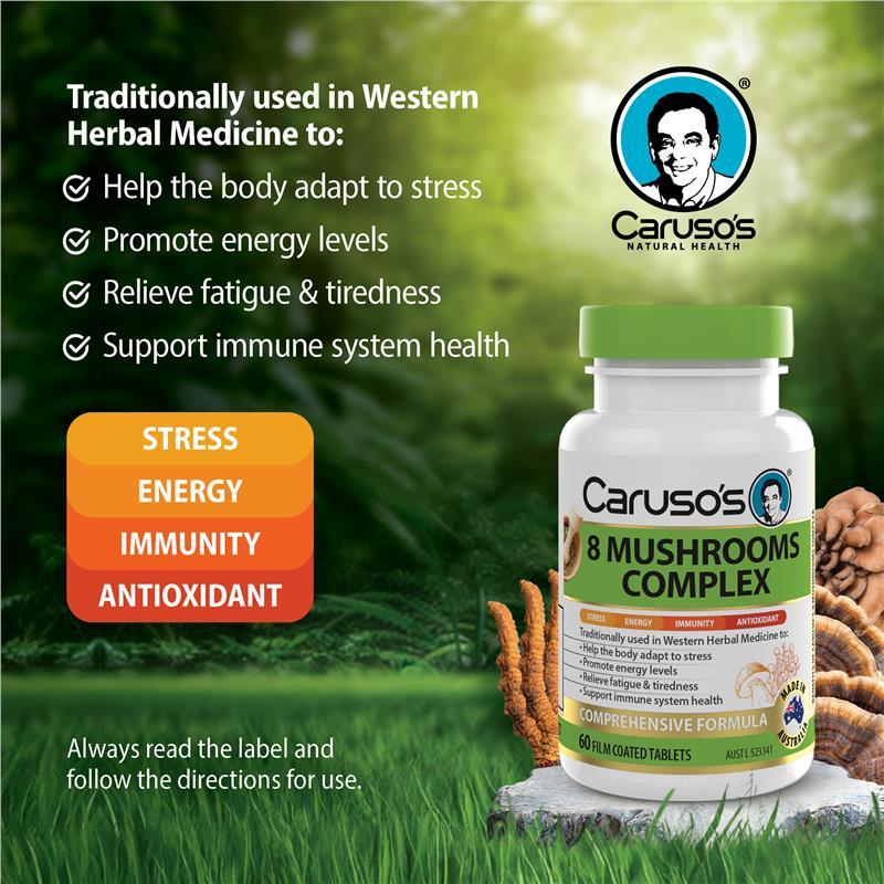 Carusos Mushroom Complex 60 Capsules