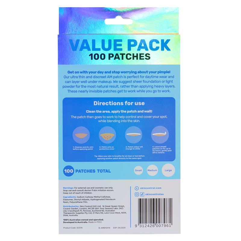 Skin Control Pimple Patch AM 100 Pack