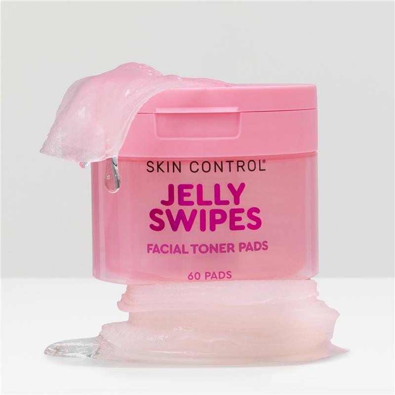 Skin Control Jelly Swipes Facial Toner Pads 60 Pack