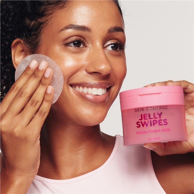 Skin Control Jelly Swipes Facial Toner Pads 60 Pack