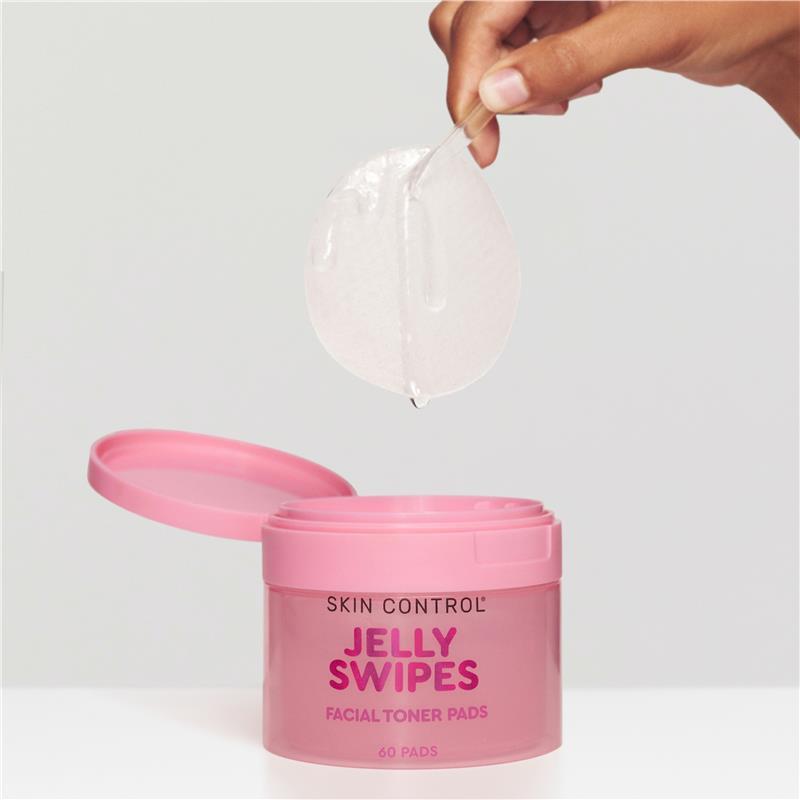 Skin Control Jelly Swipes Facial Toner Pads 60 Pack