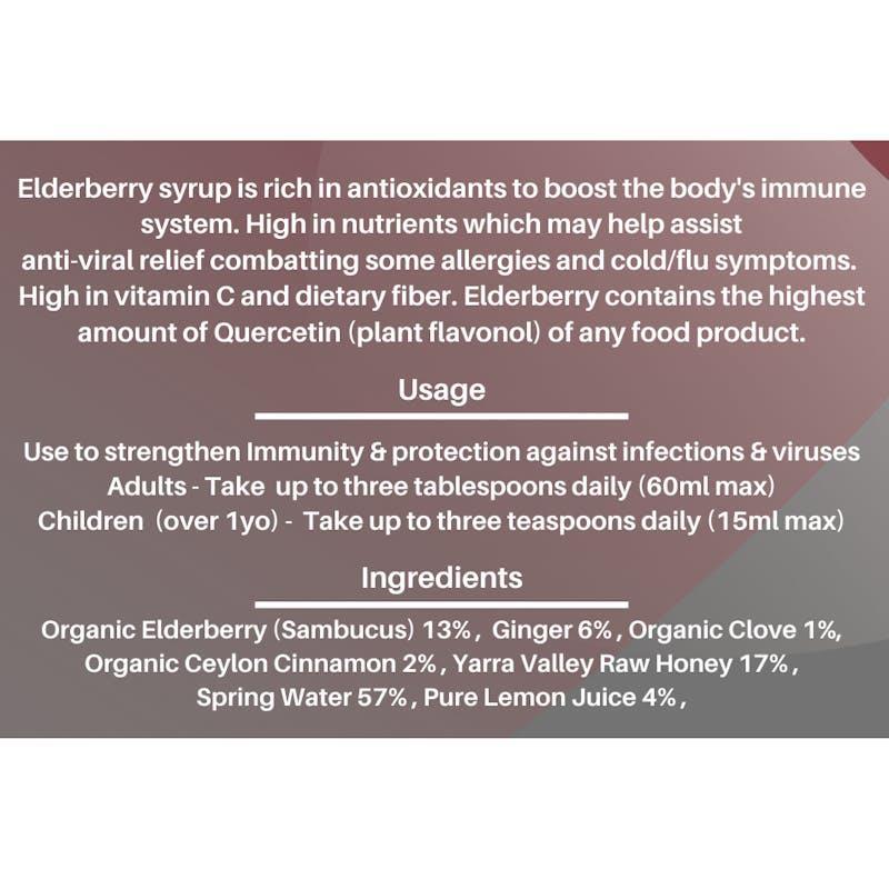 Sow N Reap Co Elderberry Syrup 500ml