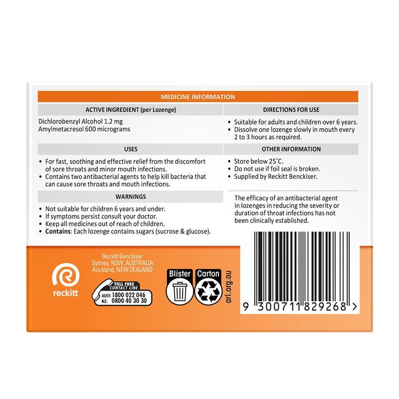 Strepsils Orange 48 Lozenges
