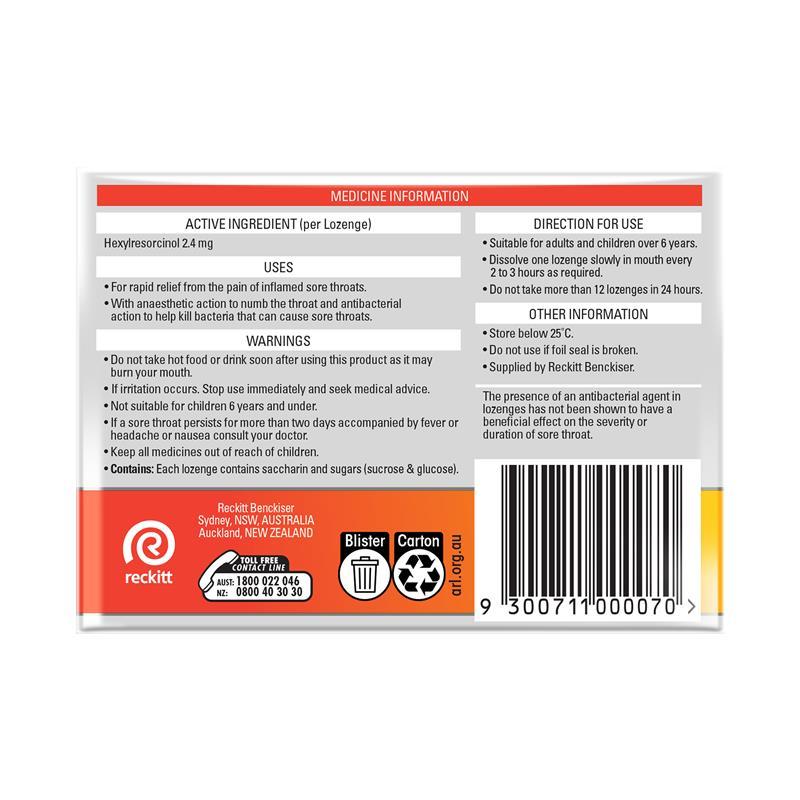 Strepsils Extra Lozenges Honey & Lemon 48 Pack