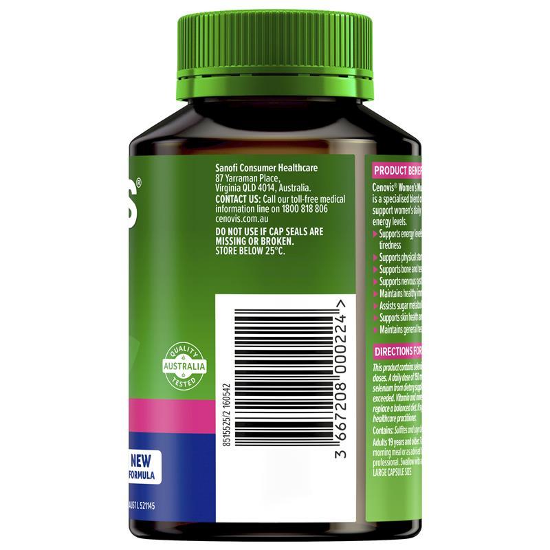 Cenovis Womens Multi + Energy Boost 50 Capsules