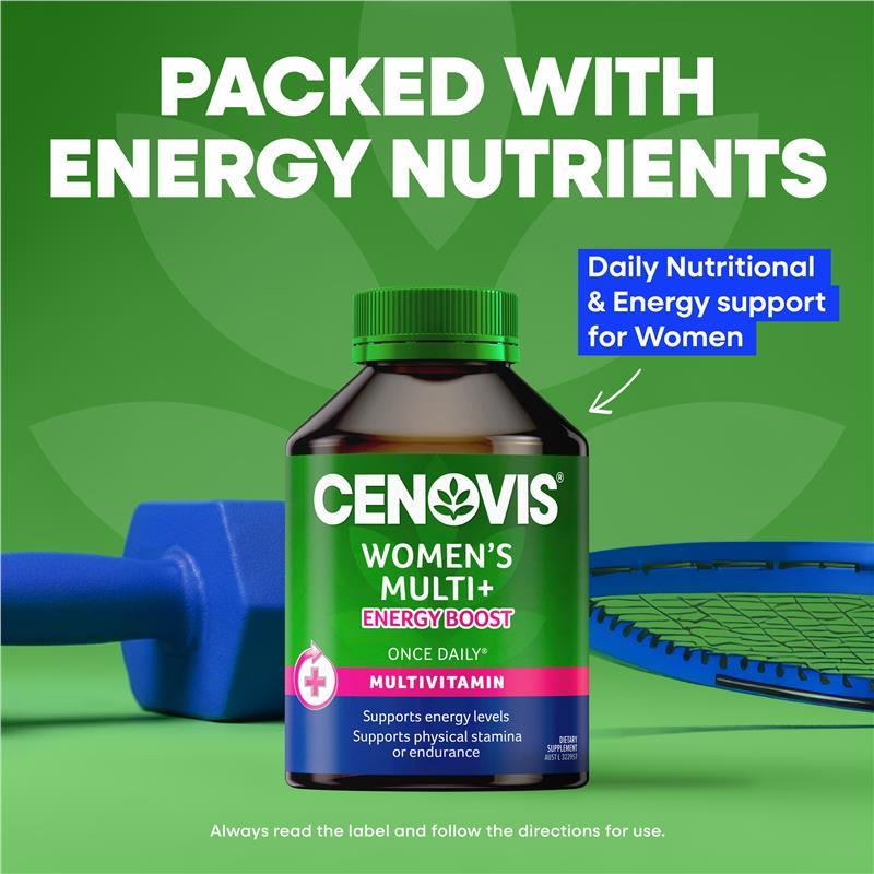 Cenovis Womens Multi + Energy Boost 50 Capsules