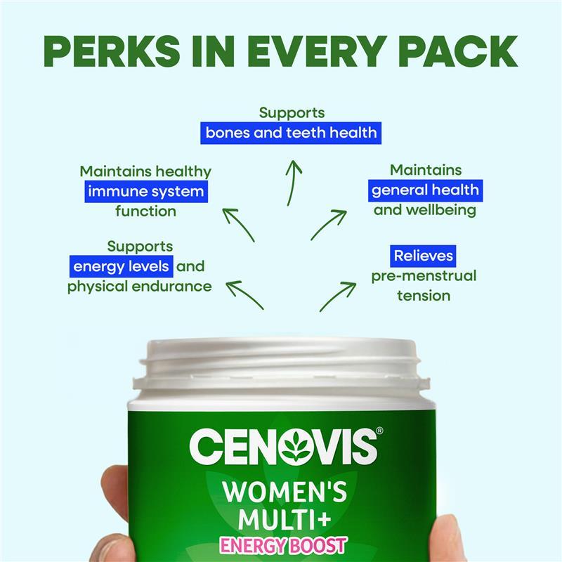 Cenovis Womens Multi + Energy Boost 150 Capsules