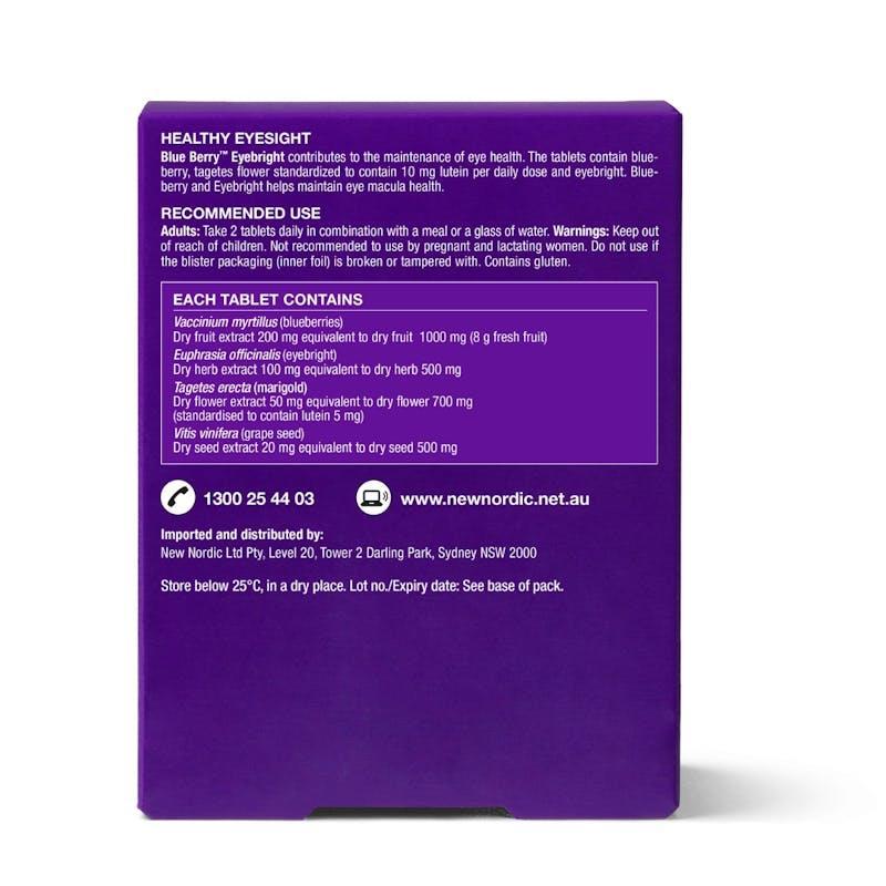 New Nordic Blue Berry Eyebright 120 Tablets 1 Box