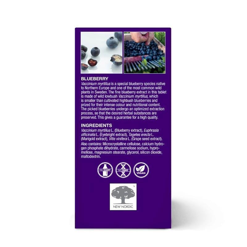 New Nordic Blue Berry Eyebright 120 Tablets 1 Box