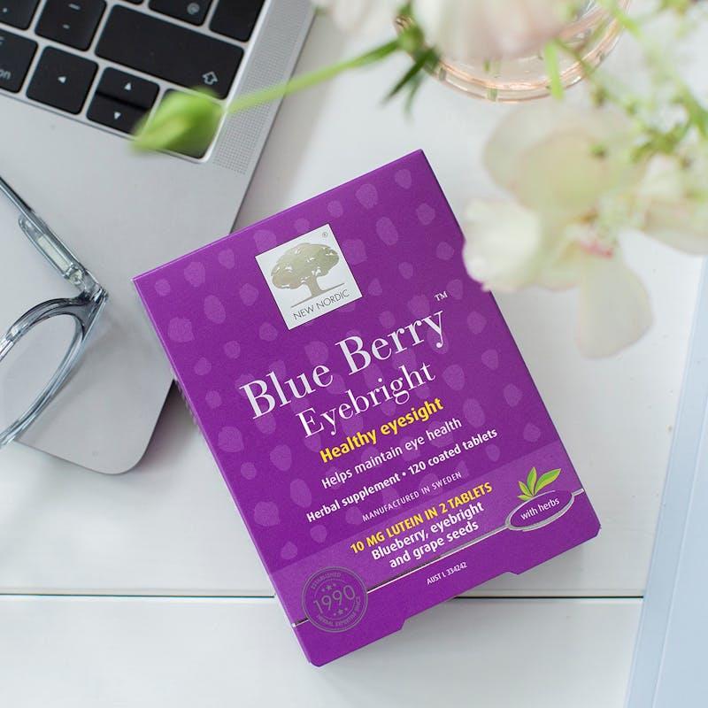 New Nordic Blue Berry Eyebright 120 Tablets 1 Box