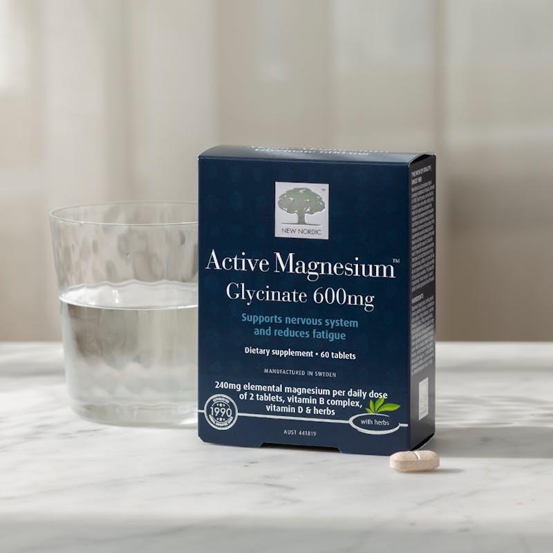 New Nordic Active Magnesium Glycinate 60 Tablets
