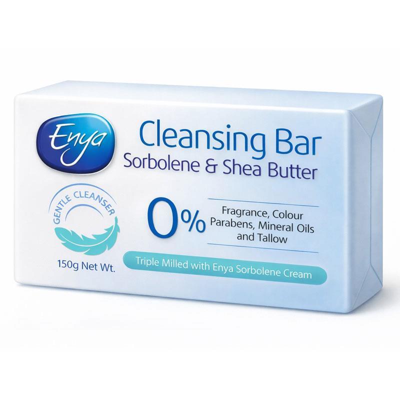 Enya Sorbolene & Shea Butter Cleansing Bar 150g