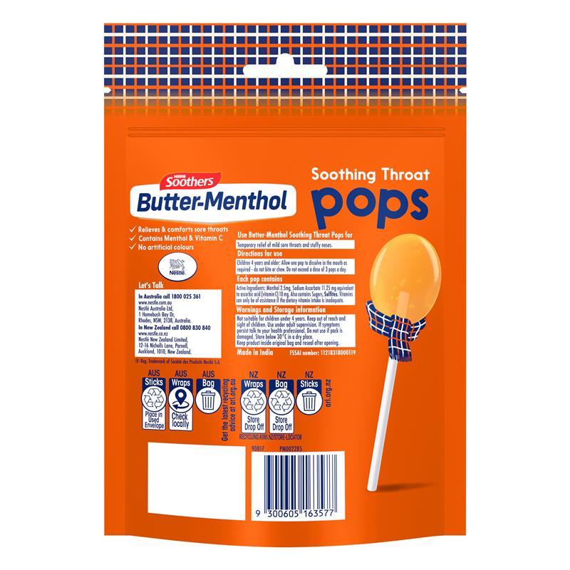 Nestle Buttermenthol Soothing Throat Pop 8 Pack