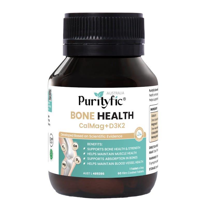 Purityfic Bone Health CalMag+D3K2 (60 Film Coated Tablets) 1Bottle