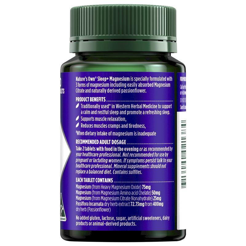 Nature's Own Sleep+ Magnesium 60 Tablets