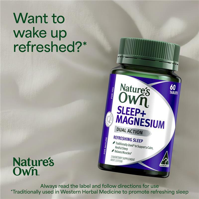 Nature's Own Sleep+ Magnesium 60 Tablets
