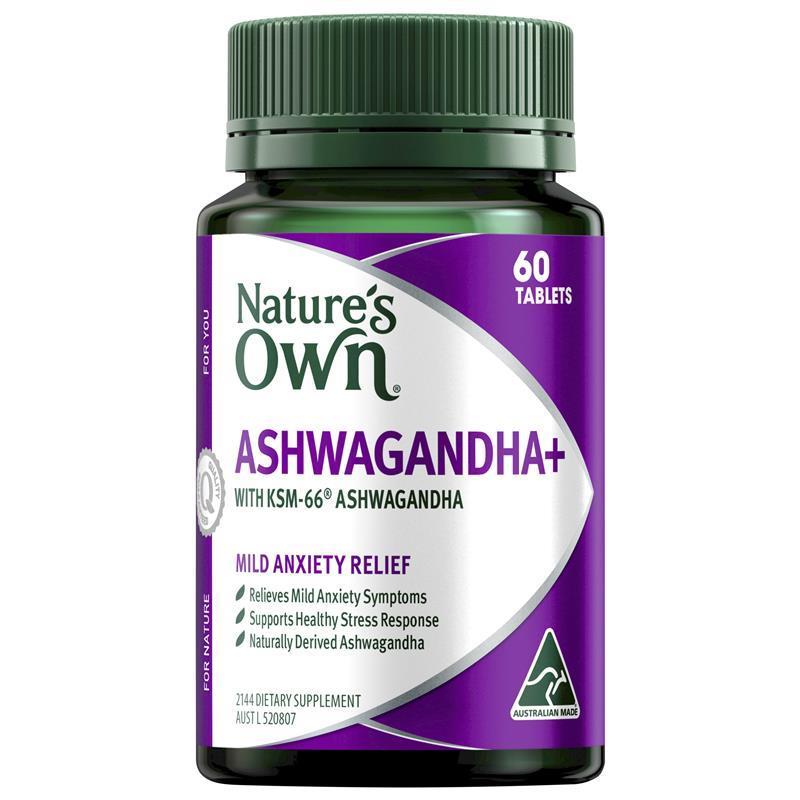Nature's Own Ashwagandha + 60 Tablets