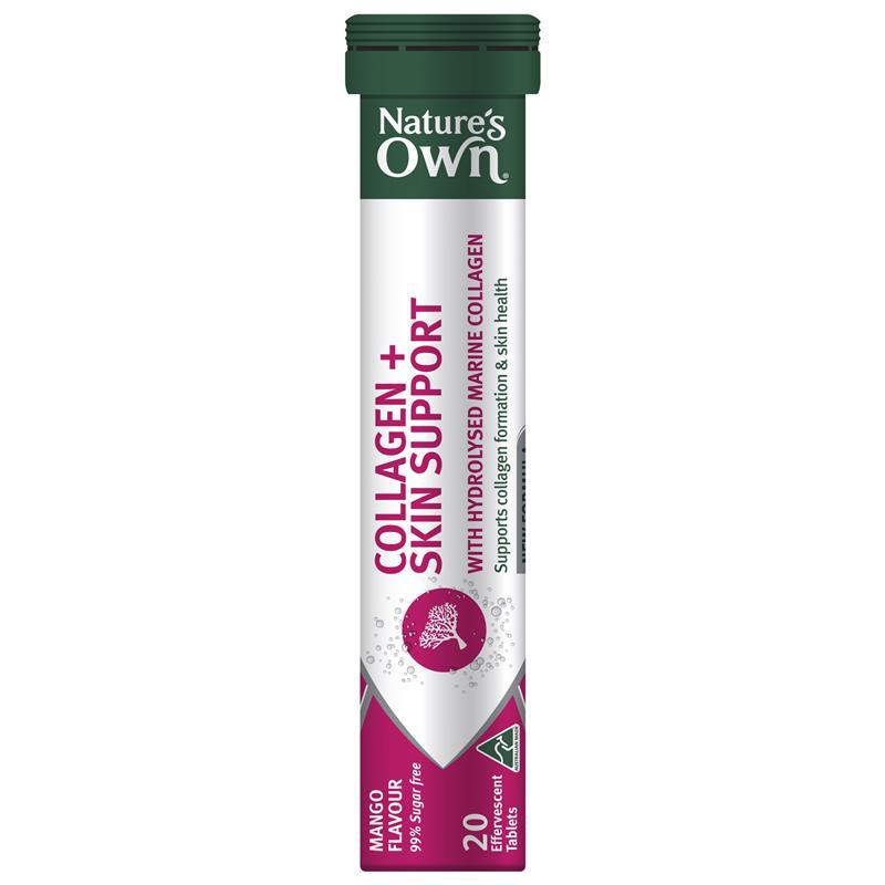 Nature's Own Collagen + Skin Support Effervescent 20 Tablets