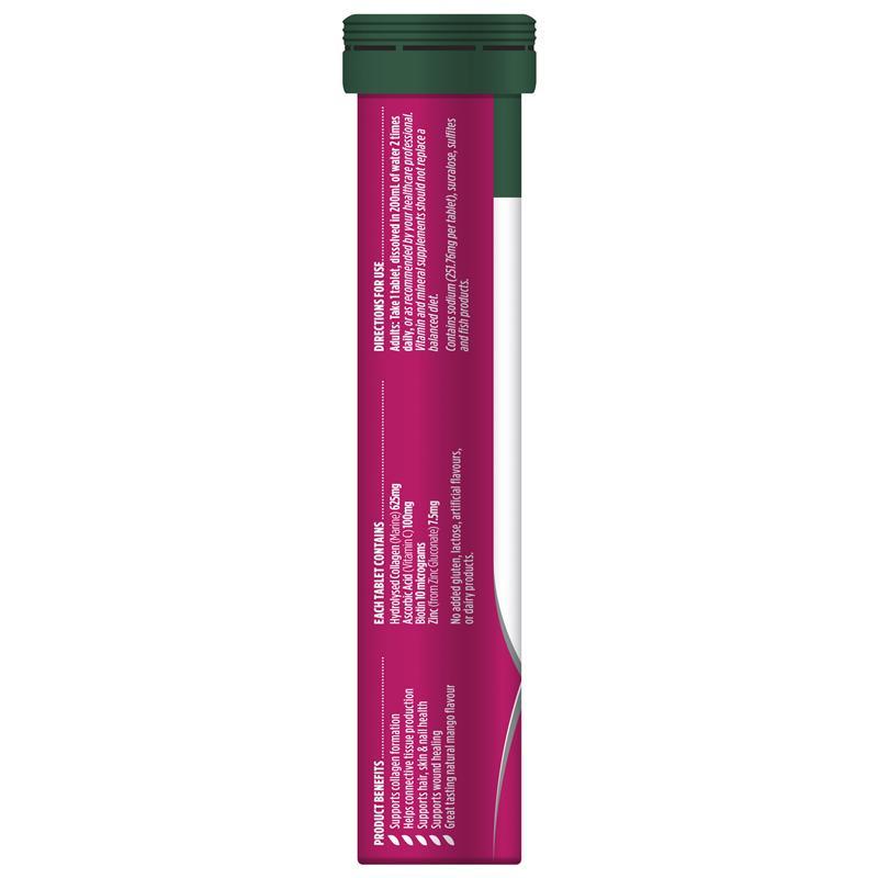 Nature's Own Collagen + Skin Support Effervescent 20 Tablets