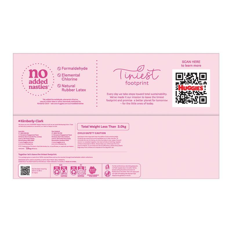 Huggies Ultra Dry Nappy Pants Girls Size 4 (9-14kg) 62 Pack