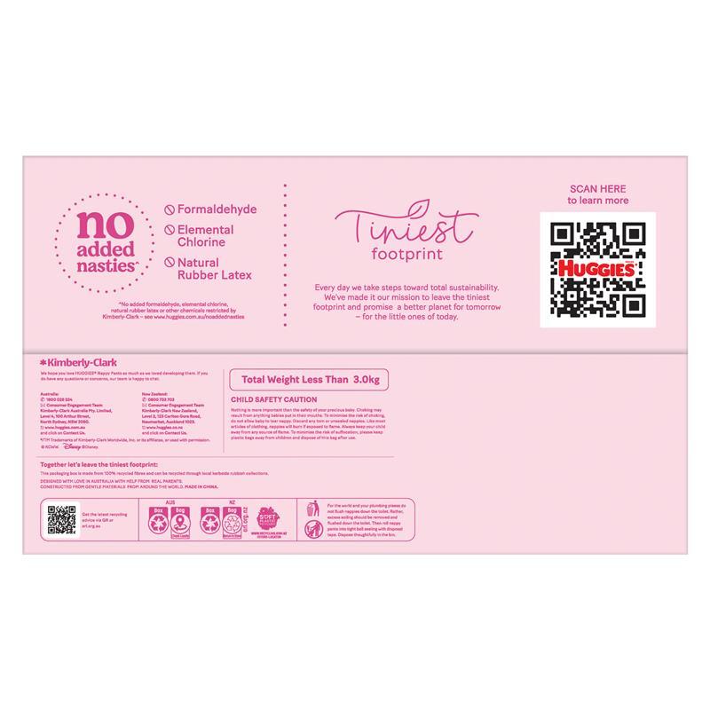 Huggies Ultra Dry Nappy Pants Girls Size 5 (12-17kg) 54 Pack