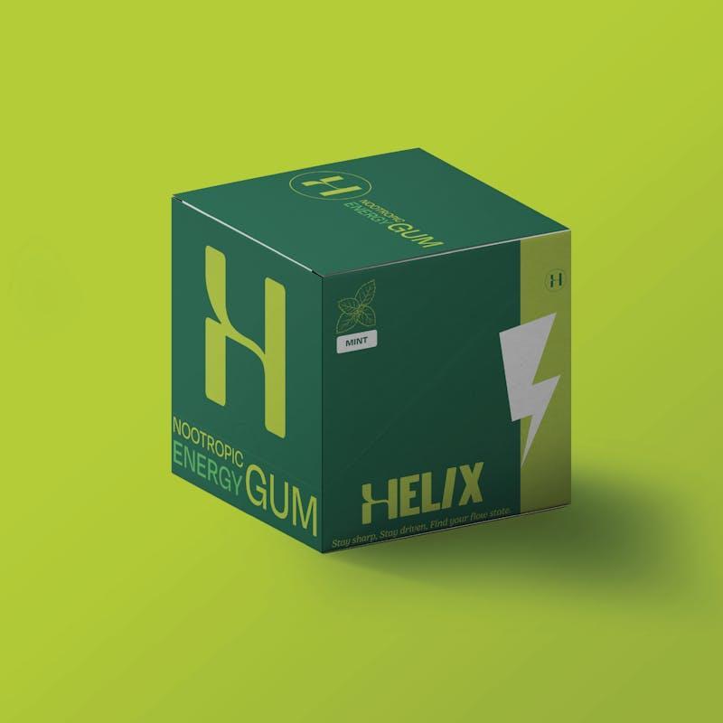 Helix Nootropic Energy Gum - 12 Pack Spearmint
