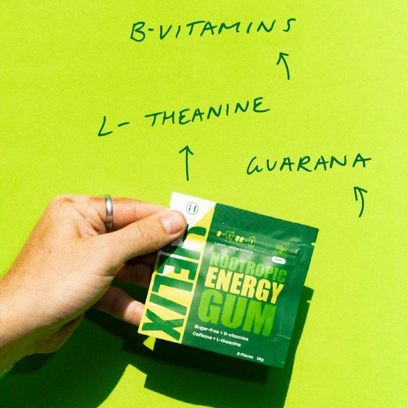 Helix Nootropic Energy Gum - 12 Pack Spearmint