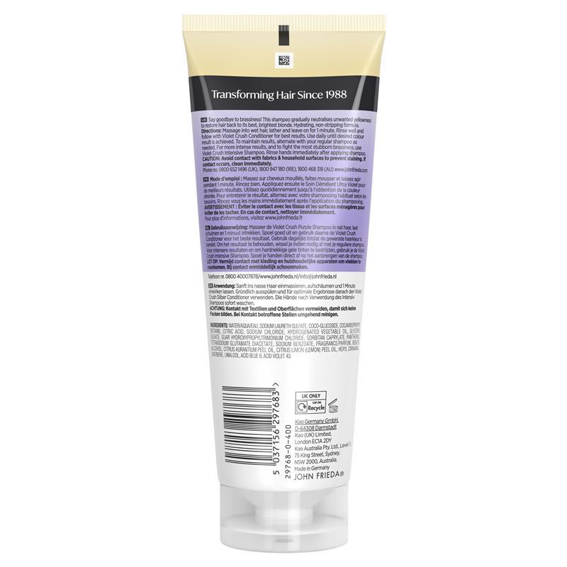 John Frieda Violet Crush Toning Shampoo 250ml