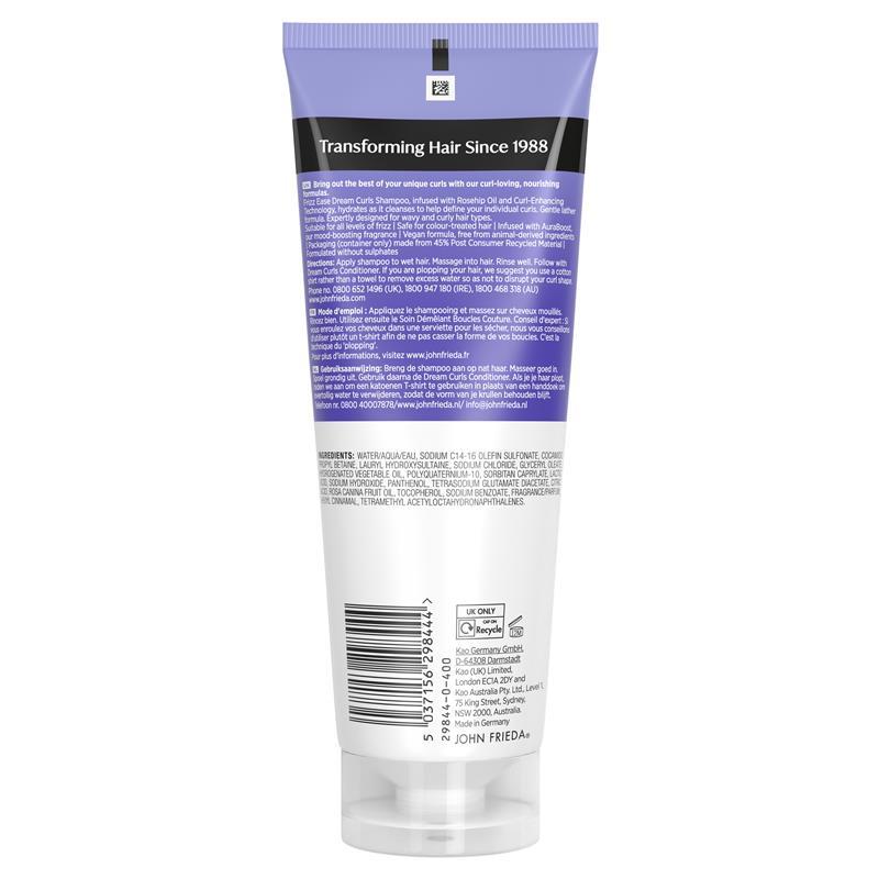 John Frieda Frizz Ease Dream Curls SLS Shampoo 250ml