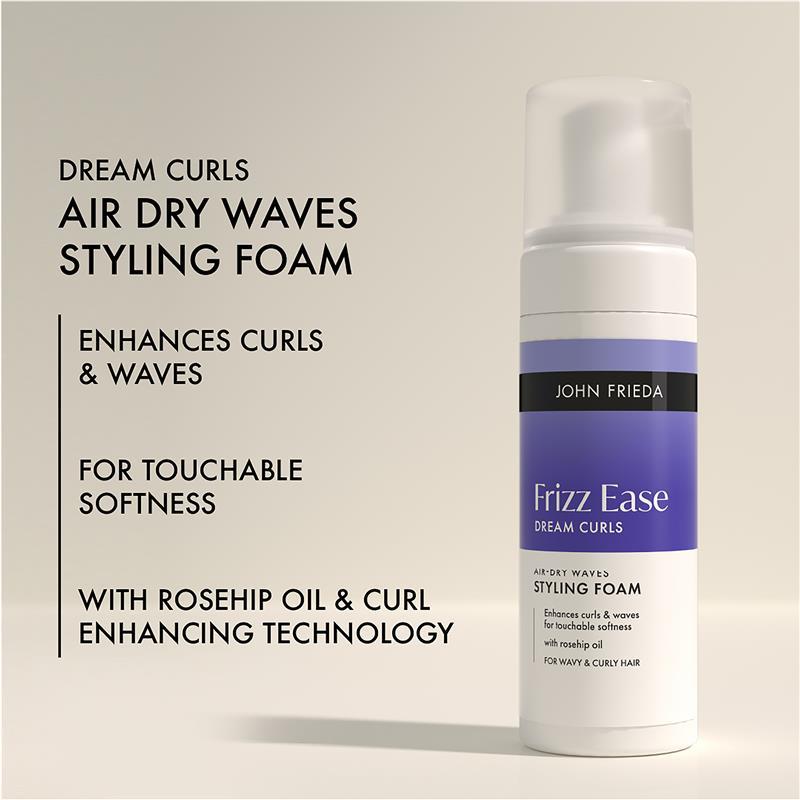 John Frieda Frizz Ease Dream Curls Air Dry Waves Styling Foam 150ml