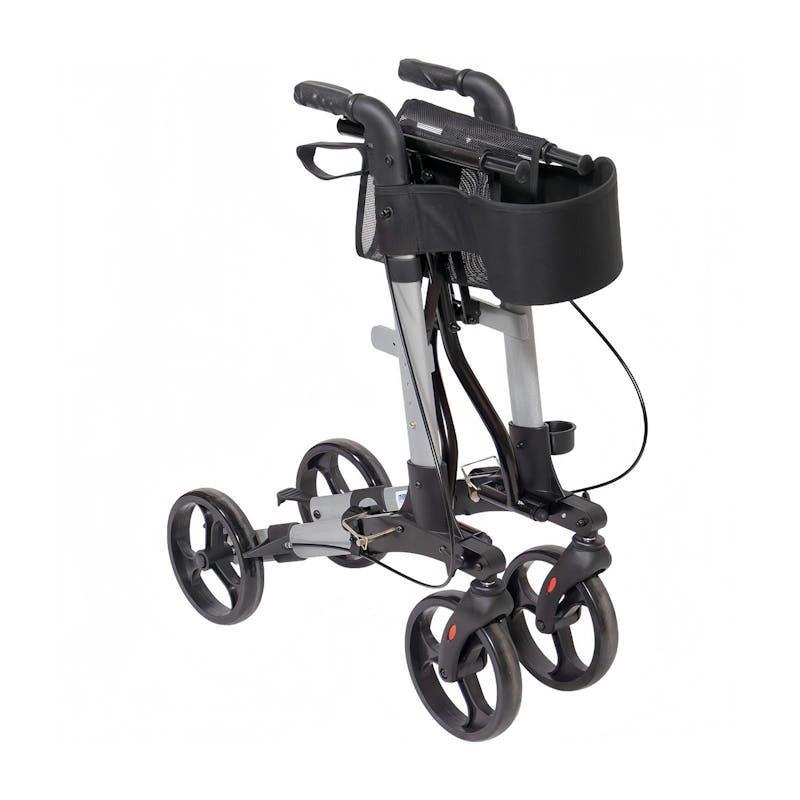 Livingstone Rollator Walker 4 Wheel with Seat and Bag Silver 1Unit