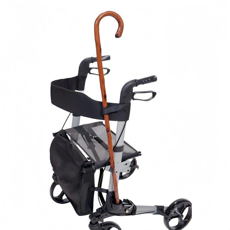 Livingstone Rollator Walker 4 Wheel with Seat and Bag Silver 1Unit