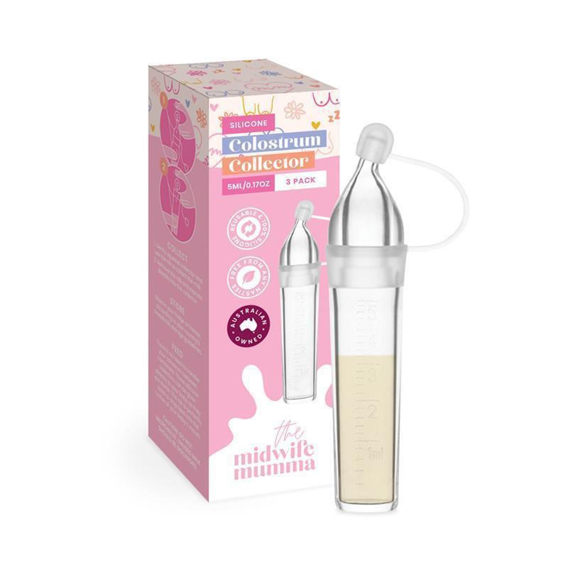 The Midwife Mumma Colostrum Reusable Breast Milk Collector 3 Pack
