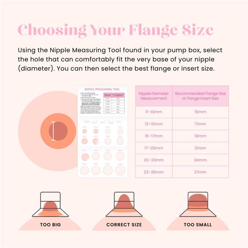 The Midwife Mumma Breast Pump Flange 24 Pack