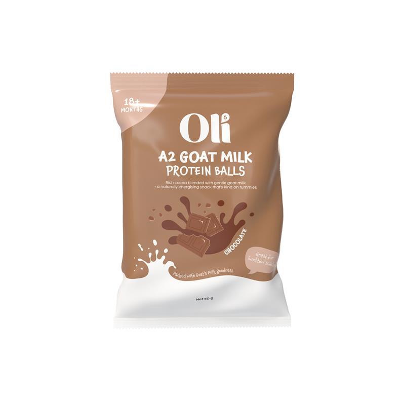 Oli6 A2 Goat Milk Protein Balls Chocolate 50g
