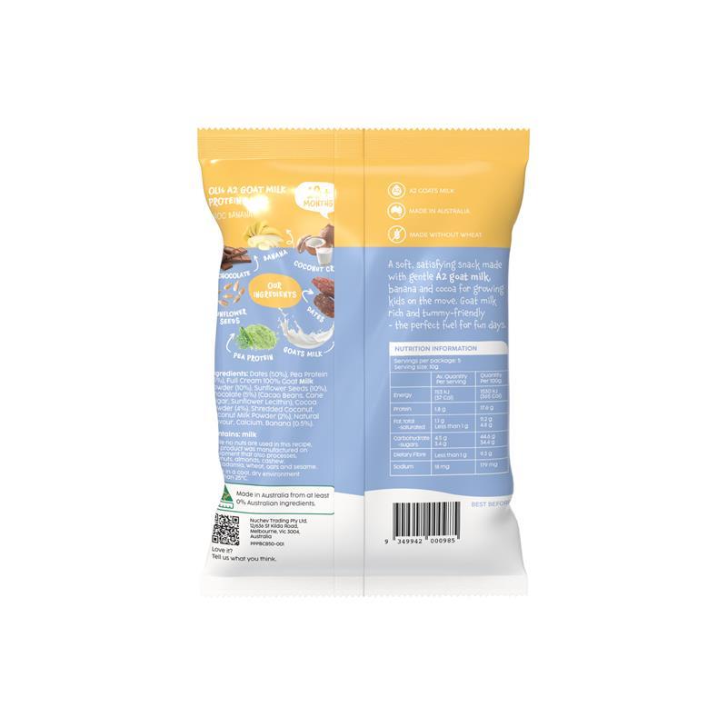 Oli6 A2 Goat Milk Protein Balls Choc-Banana 50g