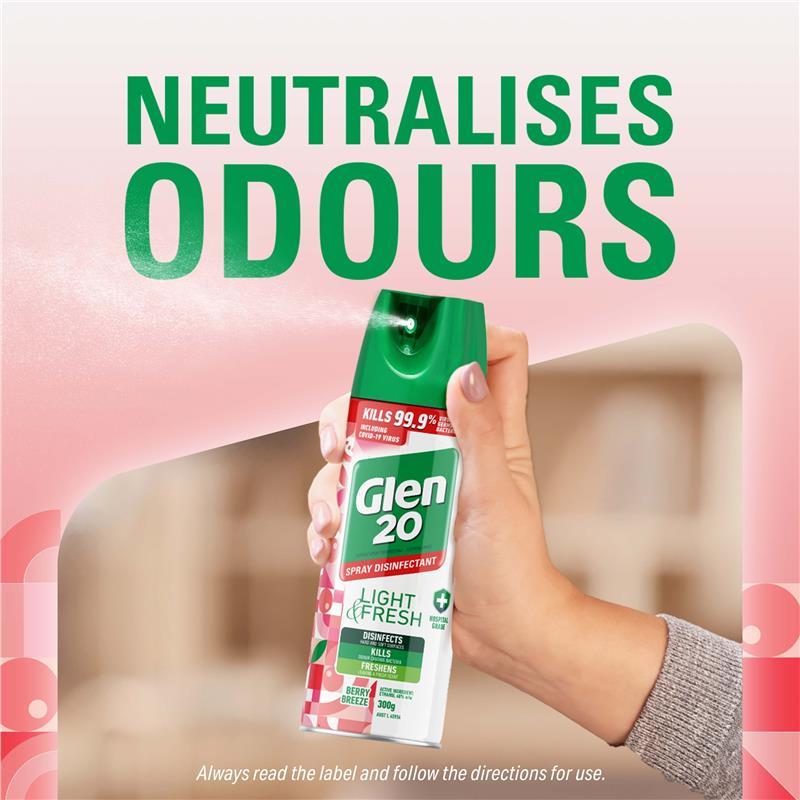 Glen 20 All In One Disinfectant Spray Berry Breeze 300g