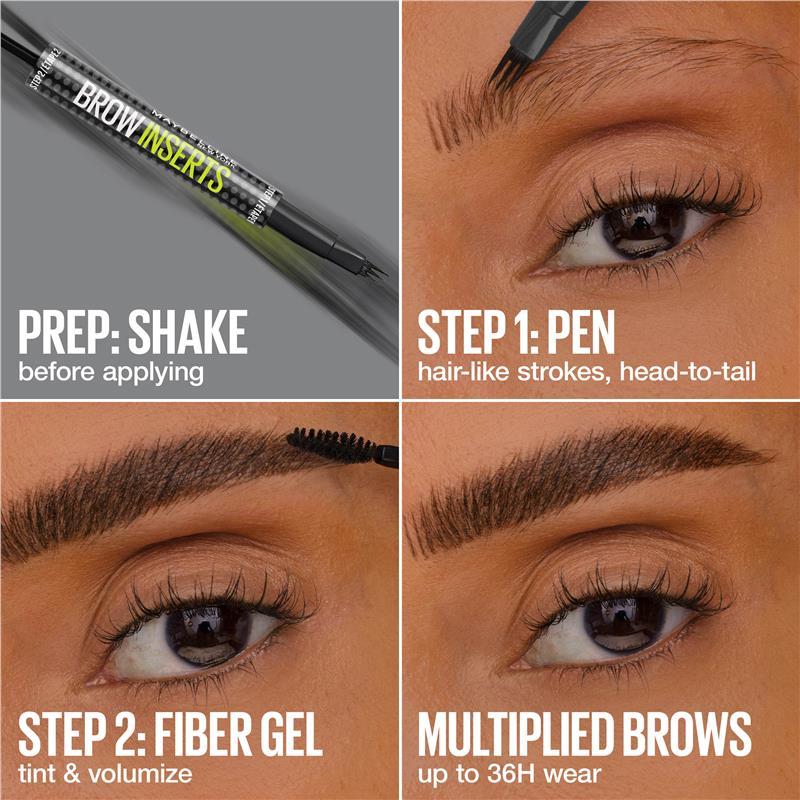 Maybelline Brow Insert Precise Definition Black Brown 6