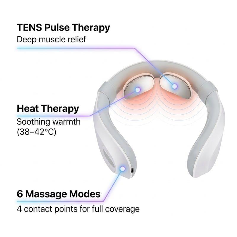 Caremax Smart Electric Neck Heated Massager 1Unit