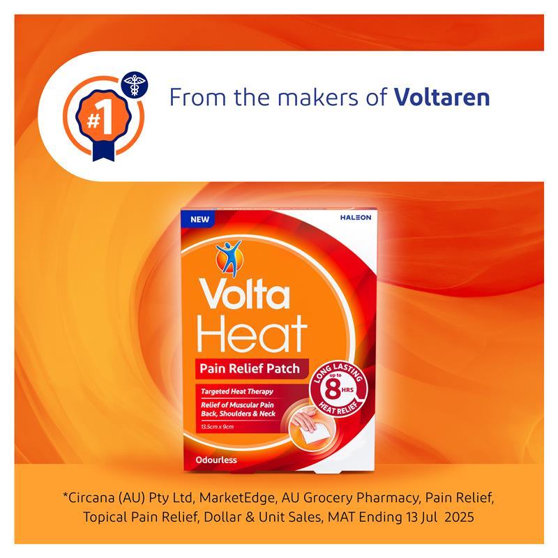 VoltaHeat Pain Relief Patch 2 Patches