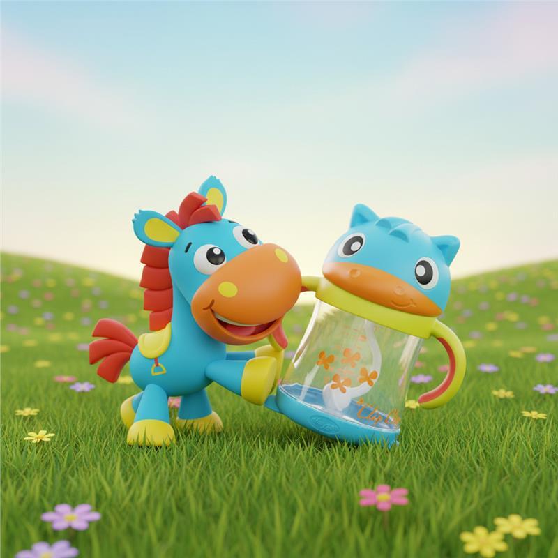 Playgro Clip Clop Weighted Straw Sippy Cup 6m+