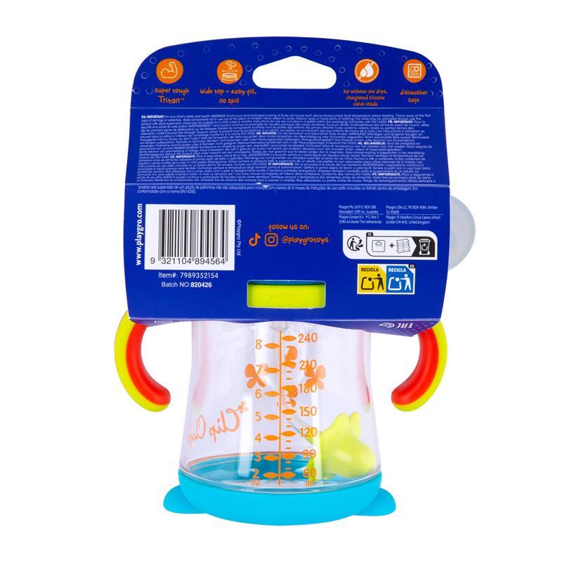 Playgro Clip Clop Weighted Straw Sippy Cup 6m+